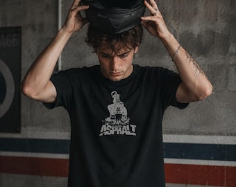 Asphalt Scooter Rider T-Shirt | Italian Scooterist Unisex Tee | Scooter Gift | Classic Scooter Rider Shirt | Air Intake