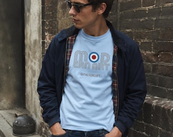 Modern Art Unisex T-Shirt | Mod Target Streetwear Shirt | Pop Art Roller Tee | Gift Scooterist Mod | False Air