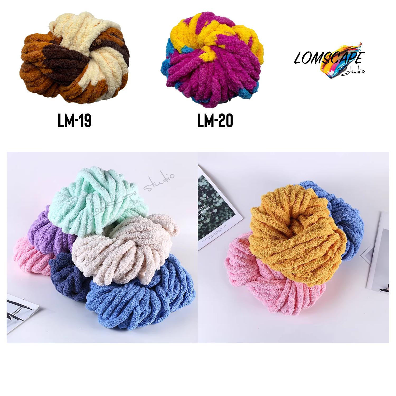 Gomitolo di ciniglia spesso e morbido, 4 x 50 g, soffice lana, perfetto