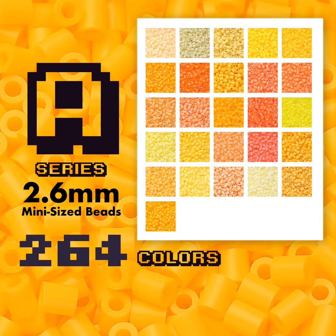 Perler Beads Mini Fuse Beads 2.6mm Refill 264 Colors 2000/50000pcs Hama ...