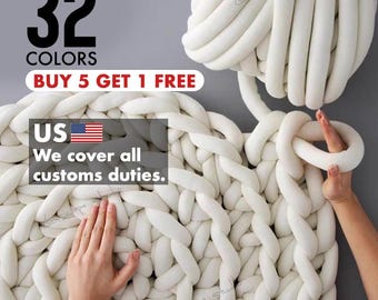 Velvet Chenille Yarn Tube Super chunky Tube Yarn Giant Chunky Yarn Giant Bulky Yarn Big Giant Yarn Amigurumi Yarn Crochet Knitting Blanket