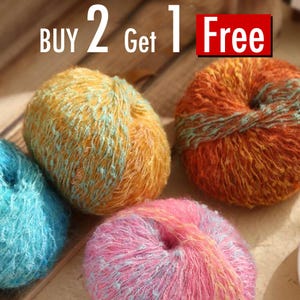 Kid Silk Mohair Yarn, 9 Colors Silk Yarn-Hand Dyed Kid Mohair, Yarn Lacing, Yarn Knitted Knit, Rainbow Mohair