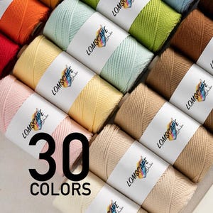 50g 2mm Macrame Cotton Cord 100% Cotton Macrame Rope Braided Cord Twisted Macrame Cord Crochet Cotton Yarn Macrame Knitting Craft DIY Cord