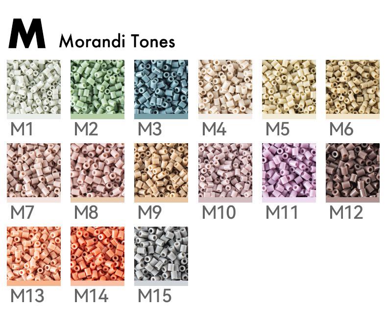 264 Colors 2.6mm Mini Fuse Beads Full Set 500/1000pcs Micro Perler ...
