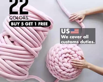 Velvet Chenille Yarn Tube Super chunky Tube Yarn Giant Chunky Yarn Giant Bulky Yarn Big Giant Yarn Amigurumi Yarn Crochet Knitting Blanket
