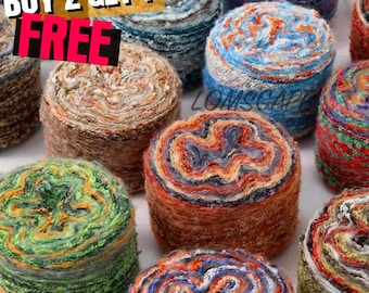 Decorative Art Yarn Rainbow Mohair Yarn Hand Dyed Yarn Wool Gradient Blend Yarn Crochet Knit Lace Multicolor Knit Yarn Hand Spun Yarn Loops