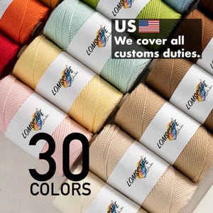 50g 2mm Macrame Cotton Cord 100% Cotton Macrame Rope Braided Cord Twisted Macrame Cord Crochet Cotton Yarn Macrame Knitting Craft DIY Cord