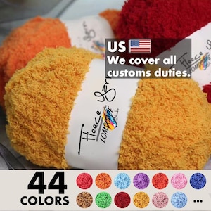 Soft Fleece Yarn 50g Teddy bear yarn,Chenille Yarn Baby yarn, Fluffy yarn Toy yarn Plush Yarn Velvet Knitting Yarn Blanket Yarn Teddy yarn