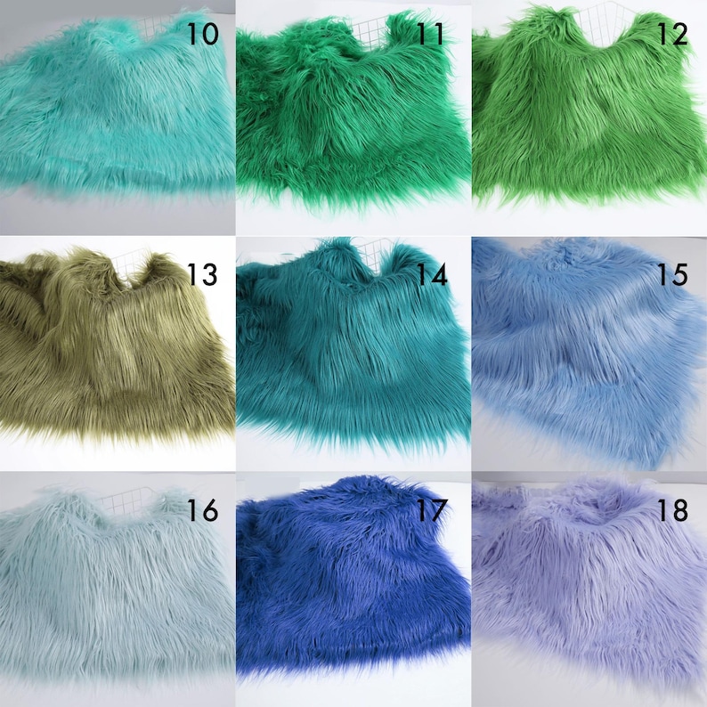 10cm Long Pile Faux Fur Fabric,toy Stuffing Animal Making DIY Toys ...