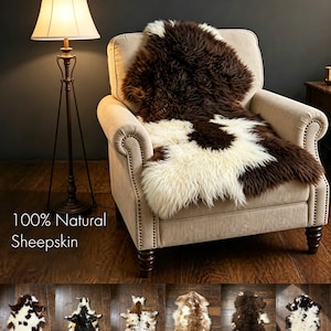 Natural Lambskin Pelt, One of a Kind Sheepskin Hide, Sheepskin Pelt, Natural Sheepskin Rug for Home Decor Chair Sewing & Crafting | Part 2