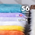 5cm Long Pile Faux Fox Fur Fabric Thickened Faux Fur for Blankets, Pillows, Handmade Crafts, Dolls, Cosplay Fursuits, Home Decor 56 Colors