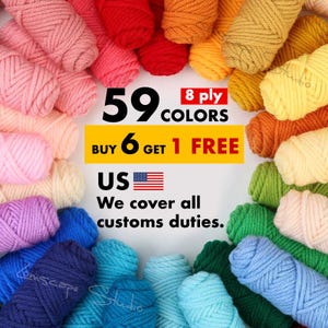 C 8ply Milk Cotton Yarn 59 colours Skein for Crochet Flowers Knitting Amigurumi Blankets Yarn Soft Milk Cotton Yarn Super Bulky High Quality
