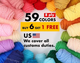 Hilo de algodón de leche de 8 capas, 59 colores, madeja para tejer flores a crochet, mantas amigurumi, hilo de algodón de leche suave, súper voluminoso, de alta calidad