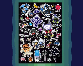 DARKWORLD - VILLAINS! | Premium Sticker Sheet