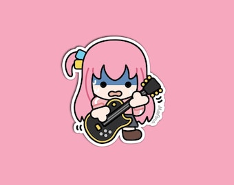 Anxious Guitarist | Vinyl Sticker