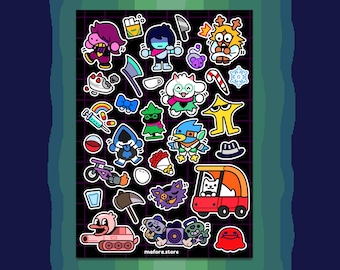 DARKWORLD - HEROES! | Premium Sticker Sheet