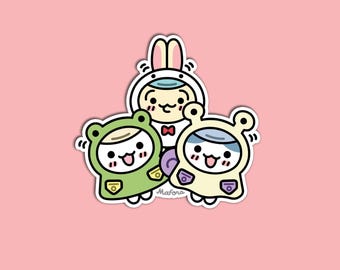 Raincoat Hamsters | Vinyl Sticker