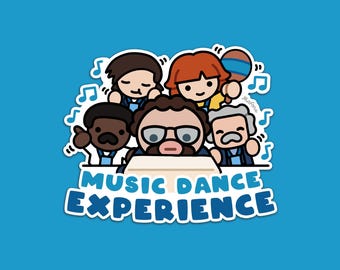Music Dance Experience! | Vinyl Sticker