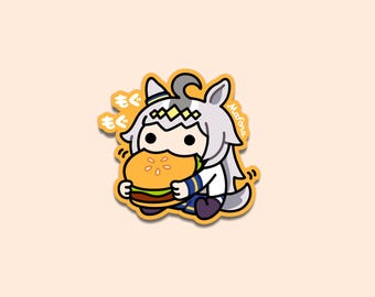 Burger Horse Girl!  | Vinyl Sticker