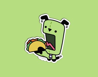 Green Dog Taco!  | Vinyl Sticker