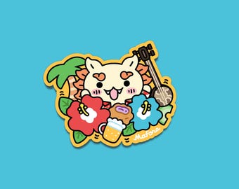 Tropical Shisa! | Vinyl Sticker