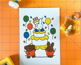 Bunny Birthday Party | Mini Print