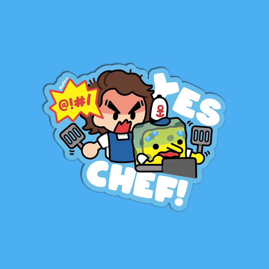 Yes Click Sticker Yes Chef! | Vinyl Sticker - Etsy