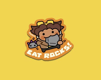 Eat Rocks!  | Vinyl Sticker