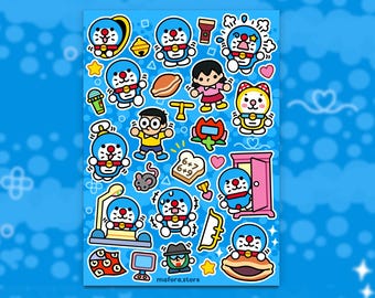 Robot Cat!  | Premium Sticker Sheet