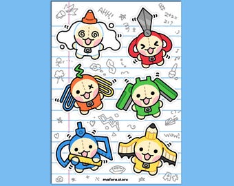 Stationary Sisters! | Premium Sticker Sheet
