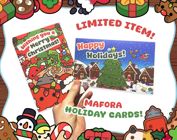 Featured listing image: Mafora Holiday Cards! | LIMITED ITEM