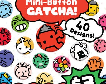 Mafora Character GATCHA! | Mini Pinback Buttons
