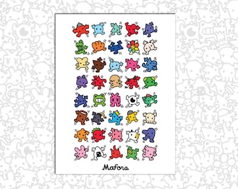 Mafora Characters  | Large Print