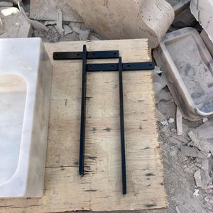 Stainless Steel Brackets for Wall Mounted Sinks - Sink Wall Bracket - Floating Sinks Brackets - Brackets for Sink Support - Sink Essentials