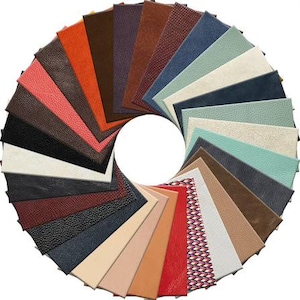 Cuero de grado A de 5 libras. Cuero nacional. Restos de cuero de EE. UU. Cuero para artesanías. Cuero para prácticas. Restos de cuero de primera calidad. Colores variados.
