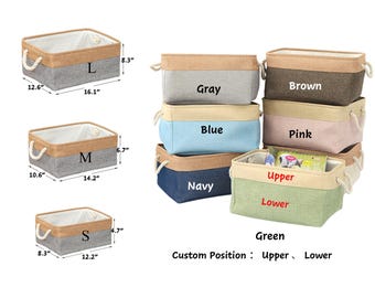 Personalized Dog Toy Storage,Custom Collapsible Dog Toy Storage Basket Bin,Pet&#39;s Name Storage Basket,3 Sizes,Pet Toy Basket,New Puppy Gift