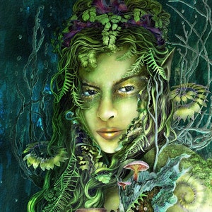 Spellbound by Susan Schroder - Mythic Dryad Fine Art Print