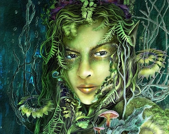 Spellbound by Susan Schroder - Mythic Dryad Fine Art Print