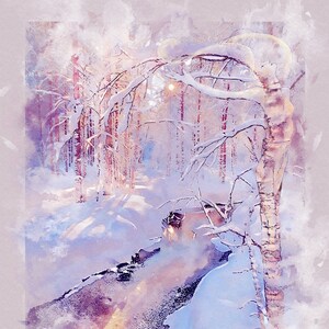Snowy Dryad by artist Susan Schroder-  fine art print