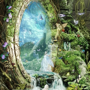 Fantasy Kunstdruck -Swift of Spring Portal von Susan Schroder