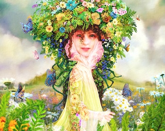 Meadow Sweet by Susan Schroder-Fantasy Art Print