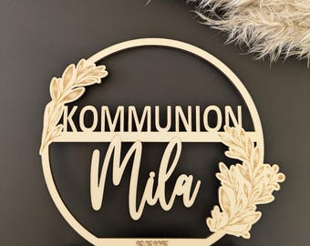 soporte de mesa de madera personalizado comunión de madera confirmación primera comunión celebración