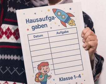 Planificador de tareas para niños | Plan de aprendizaje imprimible en formato A4 | Planificador escolar en PDF para primaria | Lista de tareas para estudiantes | Descarga digital