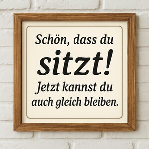 Funny WC saying – guest toilet picture vintage, bathroom decoration print, humor wall picture, toilet poster gift