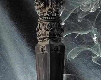 Handcrafted Vajra Backflow Incense Burner: Tibetan Ceramic