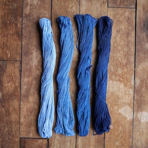 Natural Indigo Dyed Cotton 100m Sashiko Thread | Made in Japan