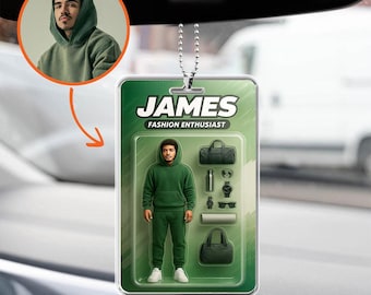 Foto di action figure, action figure personalizzata, blocco acrilico di action figure personalizzata con foto, ornamento per auto, ornamento, scatola per giocattoli personalizzata, arte personalizzata