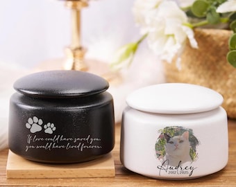 Personalized Pet Memorial Urn, Pet Memorial Gift, Urn For Pet, Pet Fur Memorial Keepsake, Pet Loss Sympathy Gift, Gift For Pet Lover
