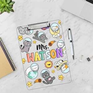 Personalized Teacher Clipboard, Teacher Gifts, Teacher Appreciation Gifts, Clipboard With Teacher Name, Acrylic Clipboard Gift For Teacher