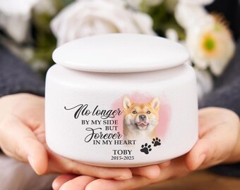 Urne commémorative personnalisée pour chien, urne pour chien, cadeau commémoratif pour chien, souvenir commémoratif en fourrure de chien, cadeau de sympathie pour la perte d'un chien, cadeau pour amoureux des chiens